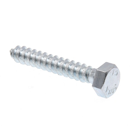 Hex Lag Screw 5/16in X 2in A307 Grade A Zinc Plated Steel 100PK